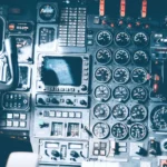 Pannello di controllo di una cabina di pilotaggio
